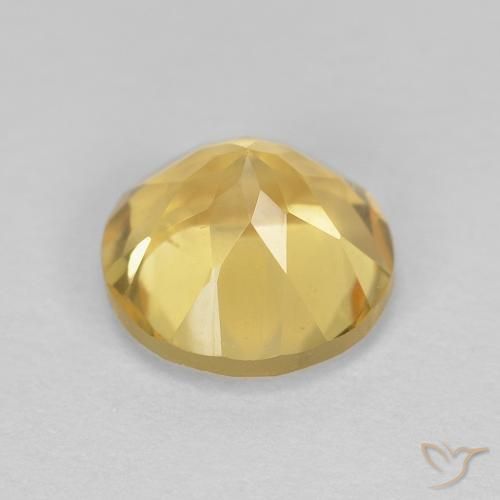 Citrino Luz Dourada Natural 1.32ct, Redondo, VVS