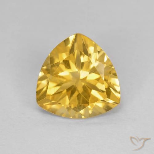 1.63ct Natural Dourado Citrino, Trilhão, VVS