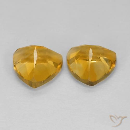 Pedras preciosas de Citrino Laranja Dourado Profundo natural de 1.69 ct, Trilhão, VS