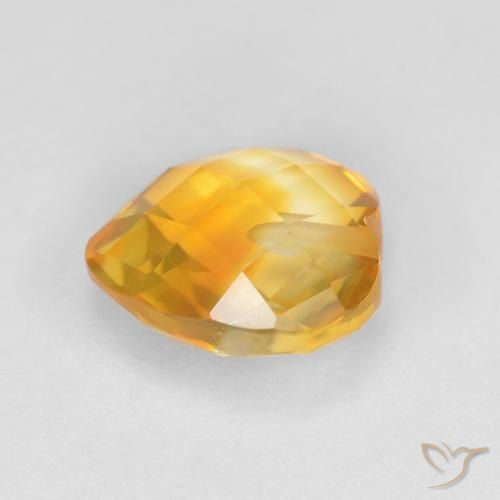 Citrino Laranja Profundo-Ouro Natural 1.73ct, Coração, VVS