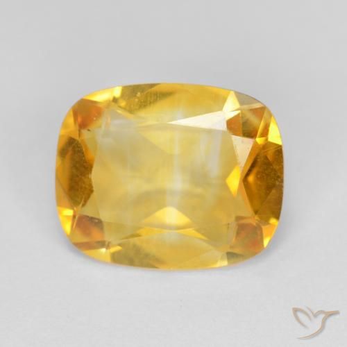 2.98ct Natural Dourado Citrino, Almofada, VVS-VS