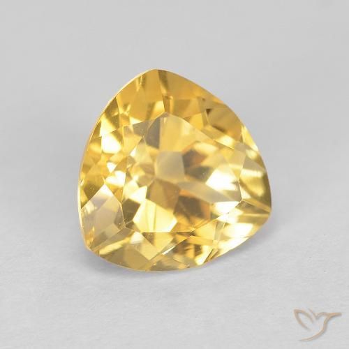 Citrino ouro médio Natural 1.98ct, Trilhão, VVS