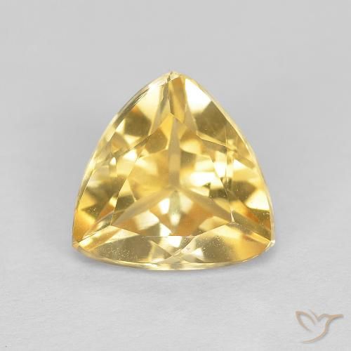 1.75ct Natural ouro médio Citrino, Trilhão, VVS