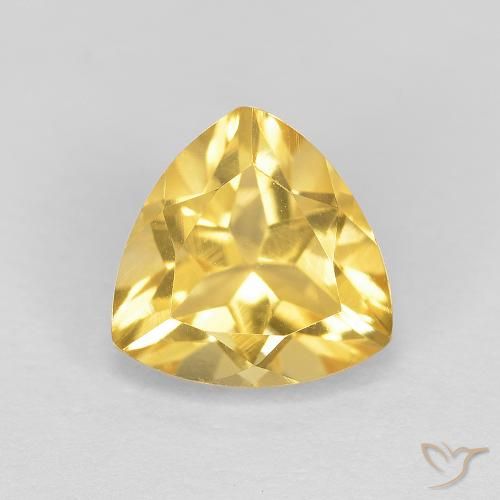 1.72ct Natural ouro médio Citrino, Trilhão, VVS