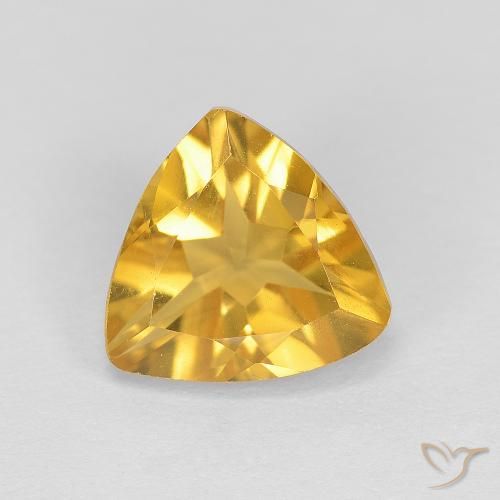 1.67ct Natural ouro médio Citrino, Trilhão, VVS