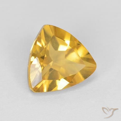 Citrino ouro médio Natural 1.67ct, Trilhão, VVS