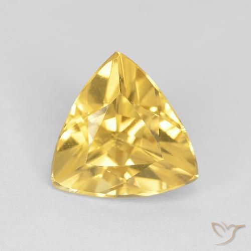 Citrino Dourado médio Natural 2.08ct, Trilhão, Transparente