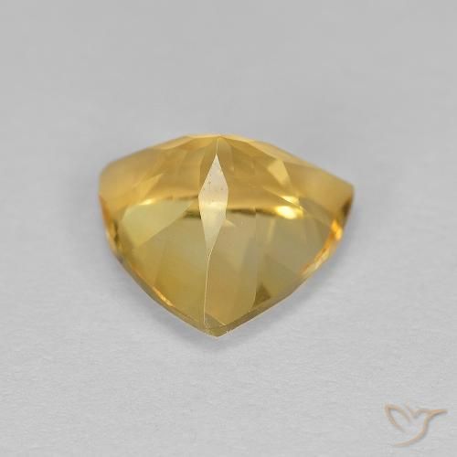 Citrino ouro médio Natural 1.64ct, Trilhão, VVS