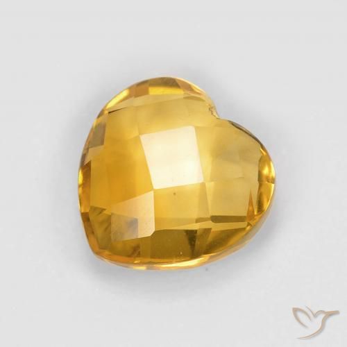 1.81ct Natural Dourado Escuro Citrino, Coração, VVS