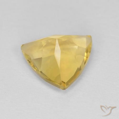 Citrino ouro brilhante Natural 1.54ct, Trilhão, VVS
