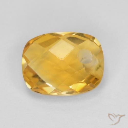 1.85ct Natural Dourado médio Citrino, Almofada, VVS-VS