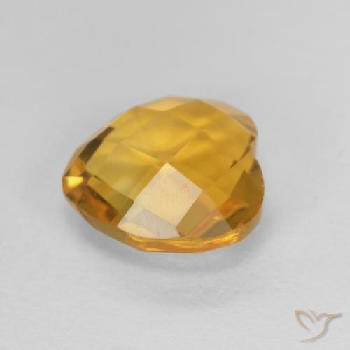 Citrino Dourado Escuro Natural 1.73ct, Coração, VVS