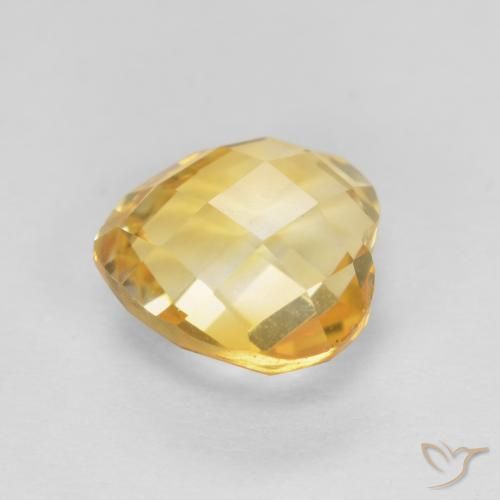 Citrino Dourado Natural 0.82ct, Coração, VVS