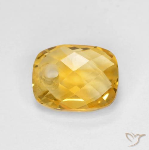 1.97ct Natural Dourado Escuro Citrino, Almofada, VVS-VS