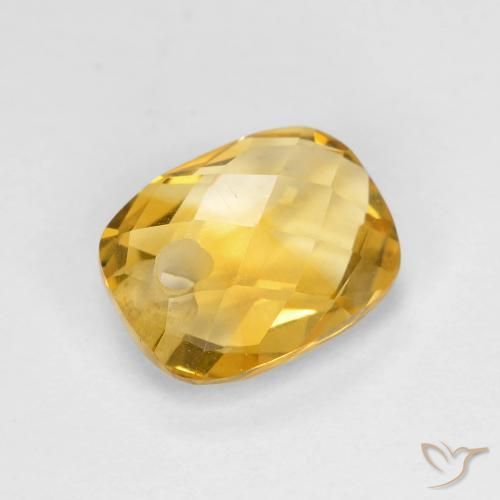 Citrino Dourado Escuro Natural 1.97ct, Almofada, VVS-VS