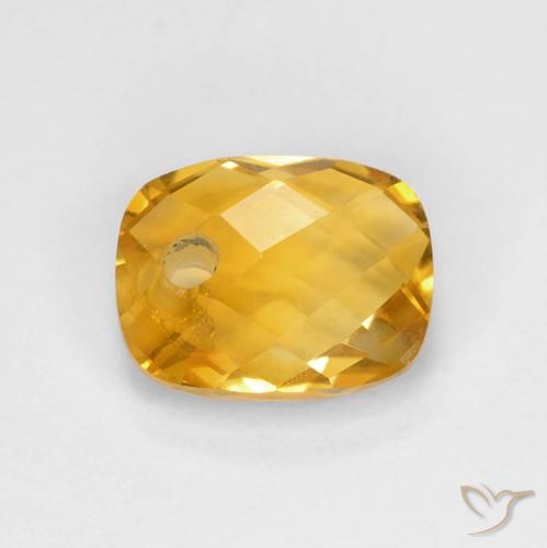 1.98ct Natural Laranja Dourado Profundo Citrino, Almofada, VS