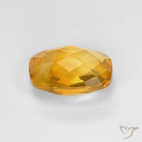Citrino Laranja Dourado Profundo Natural 1.98ct, Almofada, VS