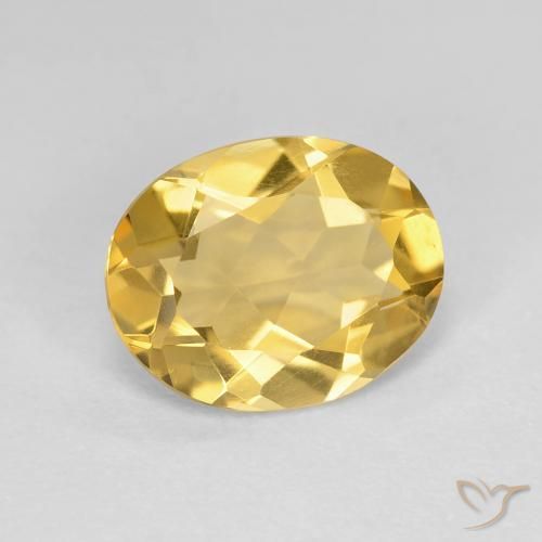 Citrino Amarelo dourado Natural 2.70ct, oval, VVS-VS