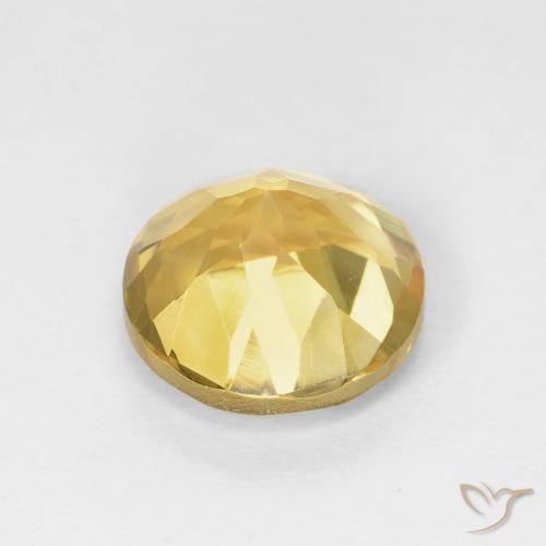 Citrino Mel amarelo Natural 1.95ct, Redondo, VVS