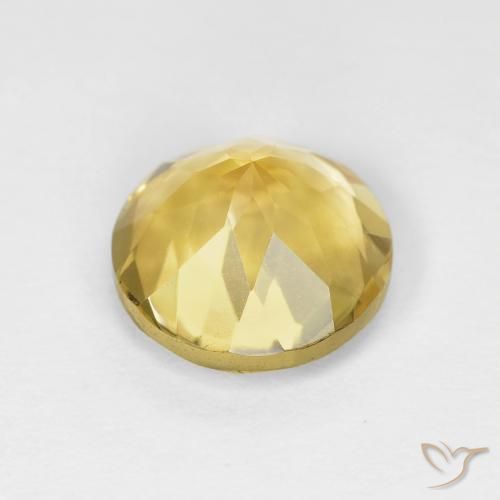 Citrino Mel amarelo Natural 1.91ct, Redondo, VVS
