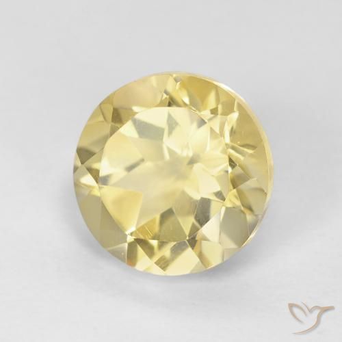 Citrino Amarelo Terroso Natural 1.83ct, Redondo, VVS