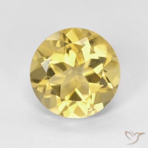 1.94ct Natural Amarelo Terroso Citrino, Redondo, VVS
