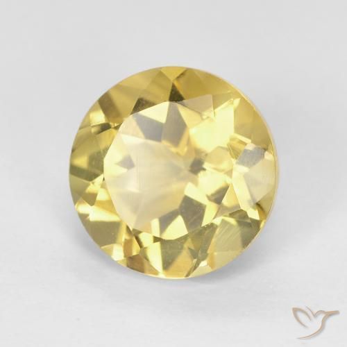 Citrino Amarelo Terroso Natural 1.94ct, Redondo, VVS