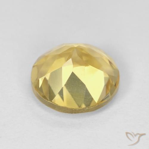 Citrino Amarelo Terroso Natural 1.94ct, Redondo, VVS
