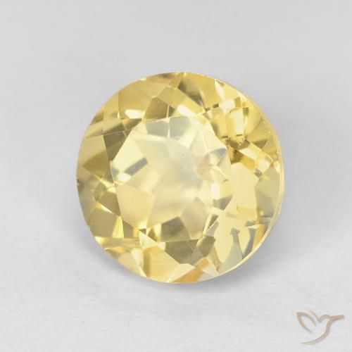 Citrino Luz amarela Natural 1.96ct, Redondo, VVS