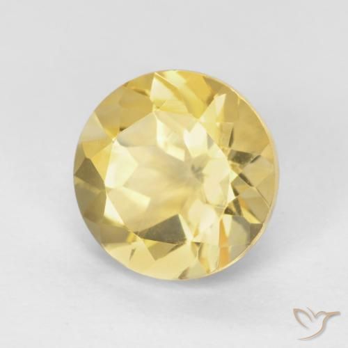 Citrino Dourado Natural 1.94ct, Redondo, VVS