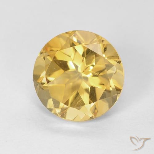 1.82ct Natural Dourado Citrino, Redondo, VVS