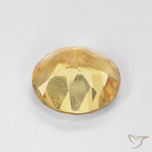 Citrino Dourado Natural 1.82ct, Redondo, VVS