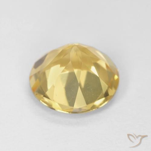 Citrino Dourado Natural 1.71ct, Redondo, VVS