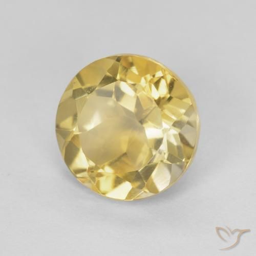 Citrino Dourado Natural 1.91ct, Redondo, VVS