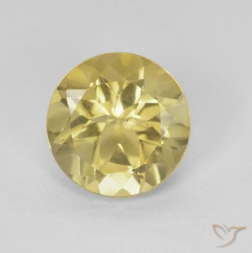 1.79ct Natural Amarelo dourado Citrino, Redondo, VVS