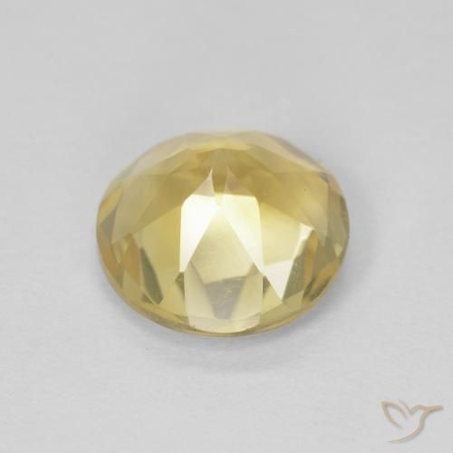 Citrino Amarelo dourado Natural 1.79ct, Redondo, VVS