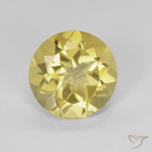 1.86ct Natural Amarelo dourado Citrino, Redondo, VVS