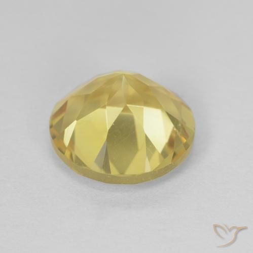 Citrino Amarelo dourado Natural 1.86ct, Redondo, VVS