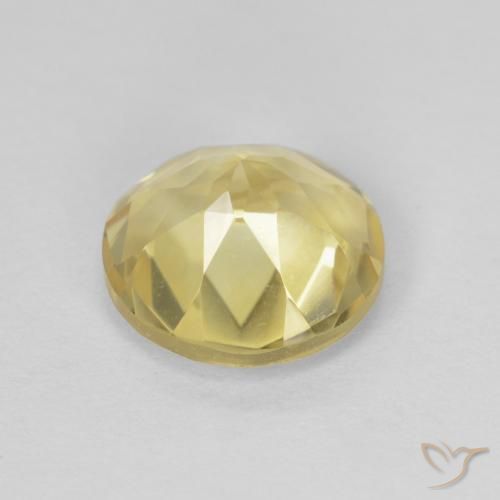 Citrino ouro amarelado Natural 1.75ct, Redondo, VVS