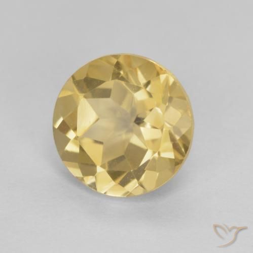 Citrino Dourado Natural 1.84ct, Redondo, VVS
