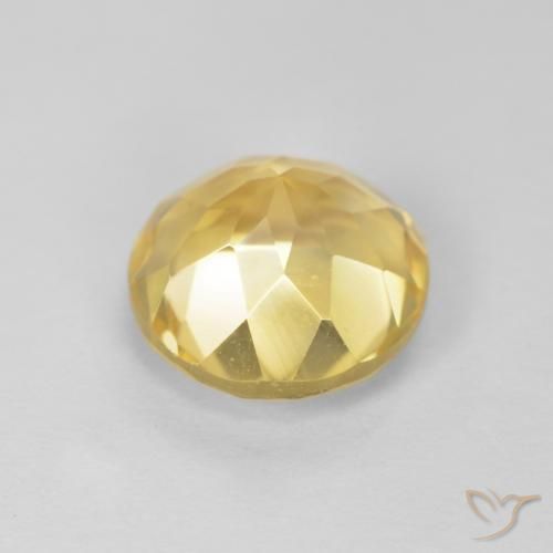 Citrino Dourado Natural 1.86ct, Redondo, VVS