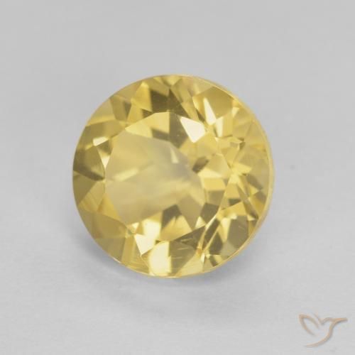 Citrino Luz amarela Natural 2.05ct, Redondo, VVS