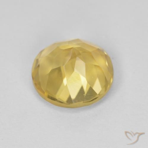 Citrino Amarelo Mostarda Natural 1.89ct, Redondo, VVS