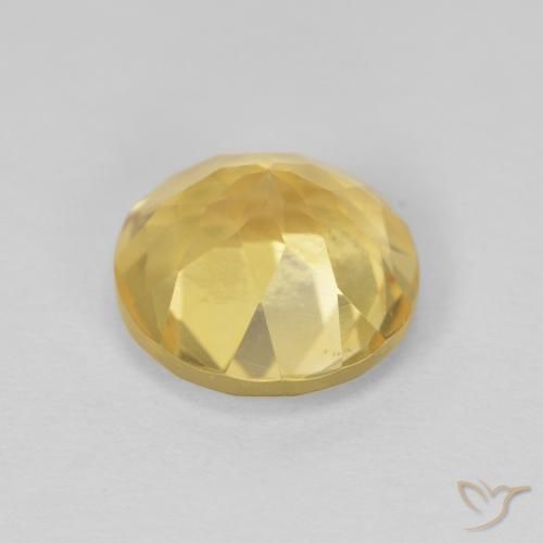Citrino ouro amarelado Natural 1.96ct, Redondo, VVS