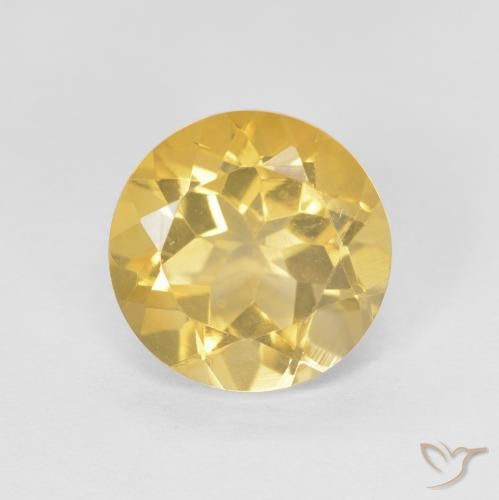 1.81ct Natural Luz amarela Citrino, Redondo, VVS