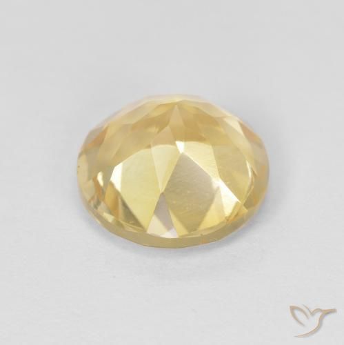 Citrino Luz amarela Natural 1.81ct, Redondo, VVS