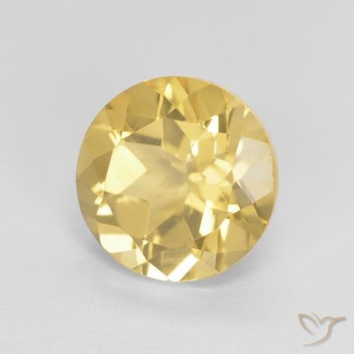 Citrino Luz Dourada Natural 1.99ct, Redondo, VVS
