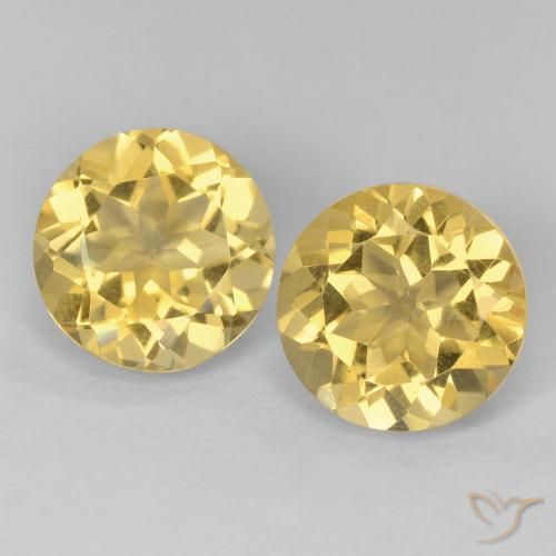 3.71ctw Natural Dourado Citrino, Redondo, VVS