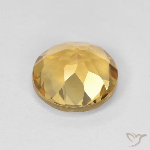 Citrino Dourado médio Natural 1.80ct, Redondo, VVS