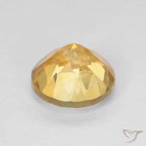Citrino ouro médio Natural 2.01ct, Redondo, VVS-VS